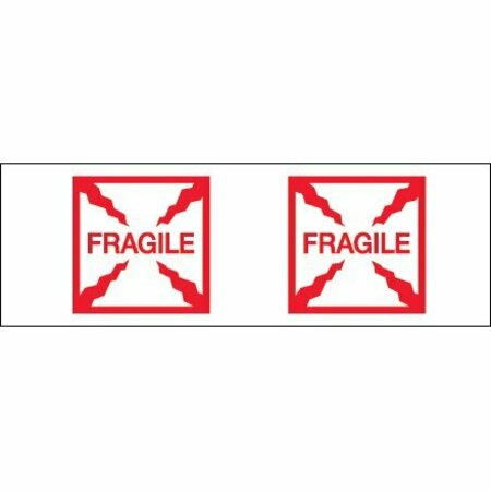BSC PREFERRED 2'' x 55 yds. - ''Fragile Box'' Tape Logic Pre-Printed Carton Sealing Tape, 36PK S-3787